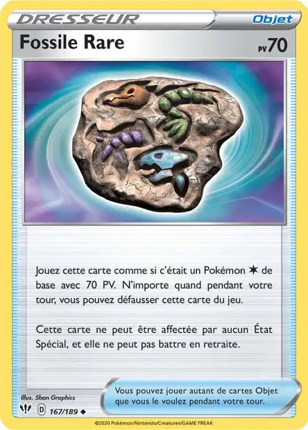 Fossile Rare 167/189