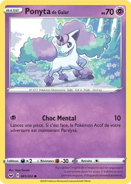 Ponyta de Galar 81/202