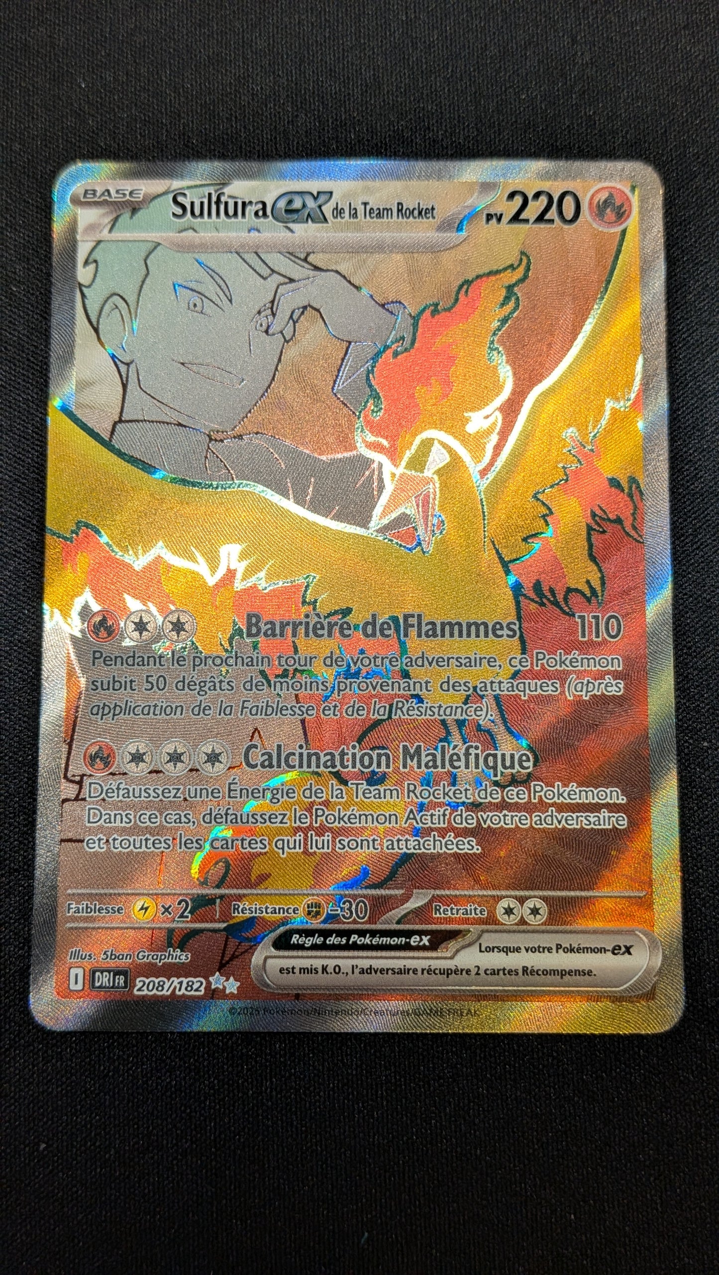 Sulfura Ex de la Team Rocket 208/182